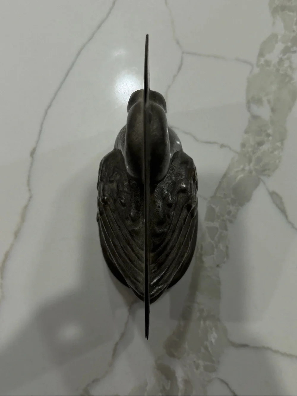 Antique Sommet Metal Chocolate / Ice Cream Mold of Sitting Duck / Swan